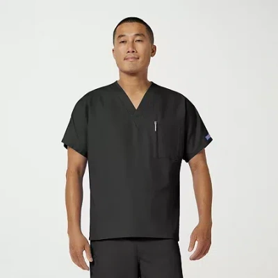 Cherokee Unisex Adult V Neck Short Sleeve Scrub Top In Black