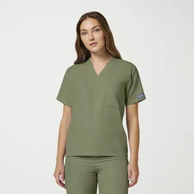 Cherokee Unisex Adult V Neck Short Sleeve Scrub Top In Yellow