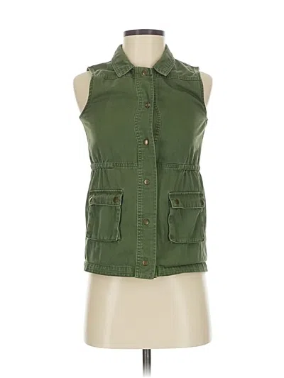 Pre-owned Cherokee Vest In Green