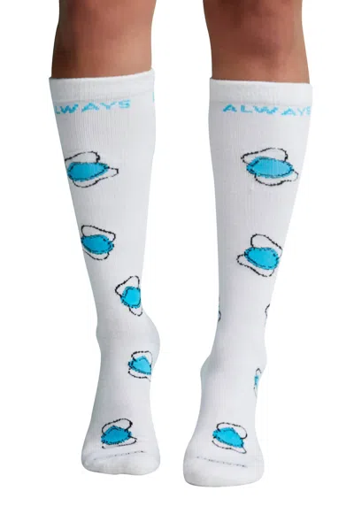 Cherokee Women's Knee High Compression Socks In Always Essential In White