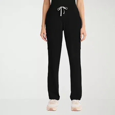 Cherokee Womens Petite Scrub Pant In Black