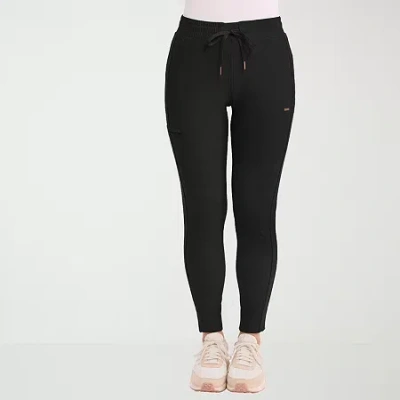 Cherokee Womens Petite Scrub Pant In Black