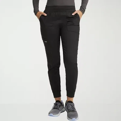 Cherokee Womens Petite Scrub Pant In Black