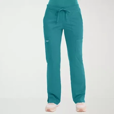 Cherokee Womens Petite Scrub Pant In Blue