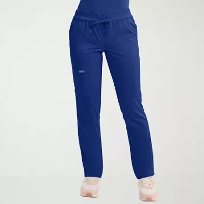 Cherokee Womens Petite Scrub Pant In Blue