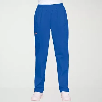 Cherokee Womens Petite Scrub Pant In Blue