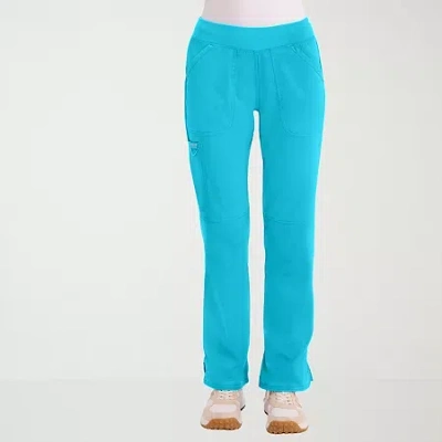 Cherokee Womens Petite Scrub Pant In Blue