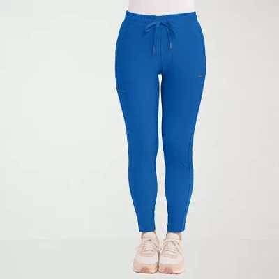Cherokee Womens Petite Scrub Pant In Blue