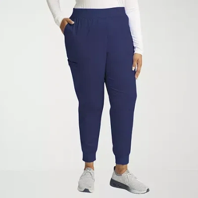 Cherokee Womens Petite Scrub Pant In Blue