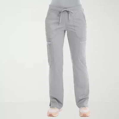 Cherokee Womens Petite Scrub Pant In Gray