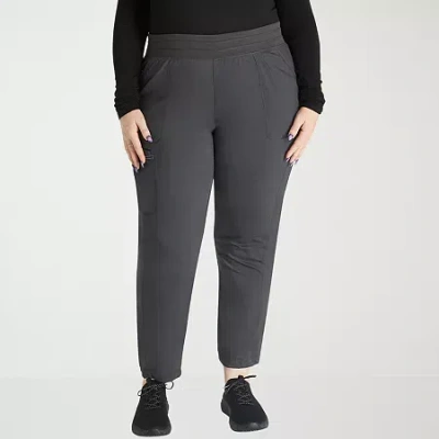 Cherokee Womens Petite Scrub Pant In Gray