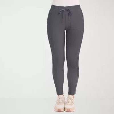Cherokee Womens Petite Scrub Pant In Gray
