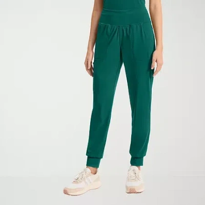 Cherokee Womens Petite Scrub Pant In Green