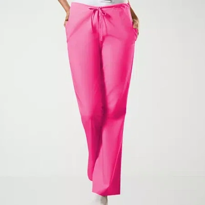 Cherokee Womens Petite Scrub Pant In Pink