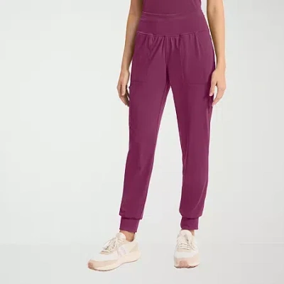Cherokee Womens Petite Scrub Pant In Pink