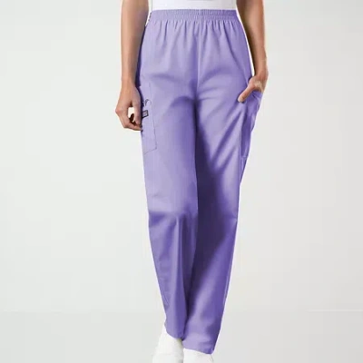 Cherokee Womens Petite Scrub Pant In Blue