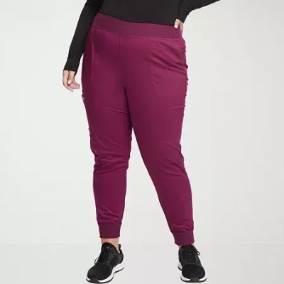 Cherokee Womens Petite Scrub Pant In Purple