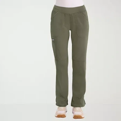 Cherokee Womens Petite Scrub Pant In Green