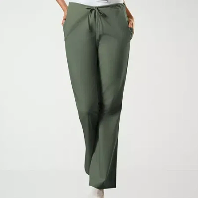 Cherokee Womens Petite Scrub Pant In Green
