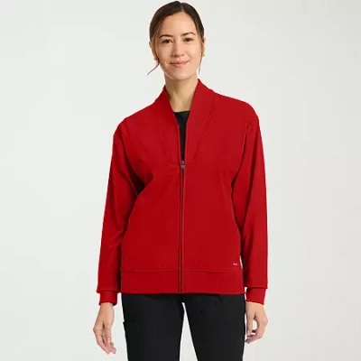 Cherokee Womens Scrub Jackets In Red