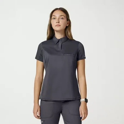 Cherokee Womens Short Sleeve Scrub Top In Gray