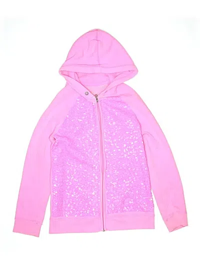 Pre-owned Cherokee Kids' Zip Up Hoodie In Pink