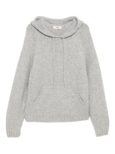 Cherry La Cashmere Hoodie In Gray