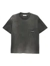 Cherry La Cotton T-shirt In Gray