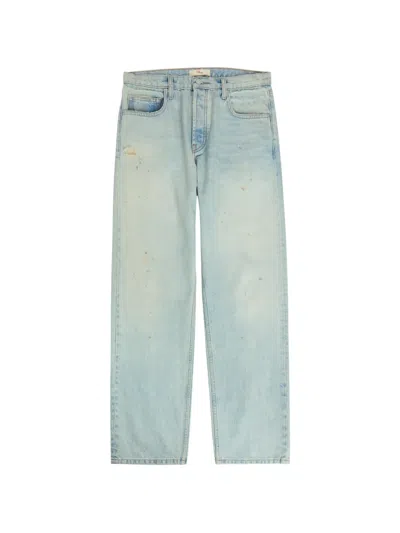 Cherry La Distressed Paint-splatter Jeans In Brown