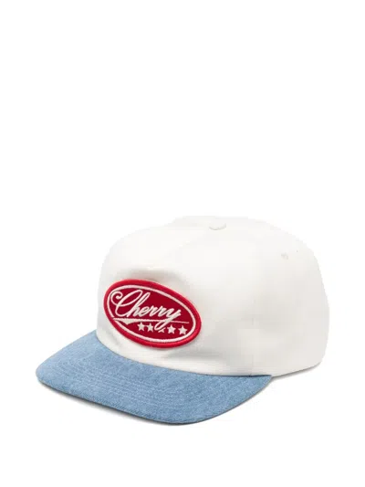Cherry La Five Star 5 Panel Cap In White