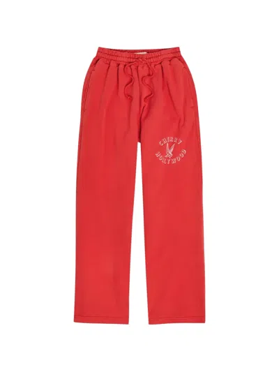 Cherry La Jogginghose Mit Logo-print In Red