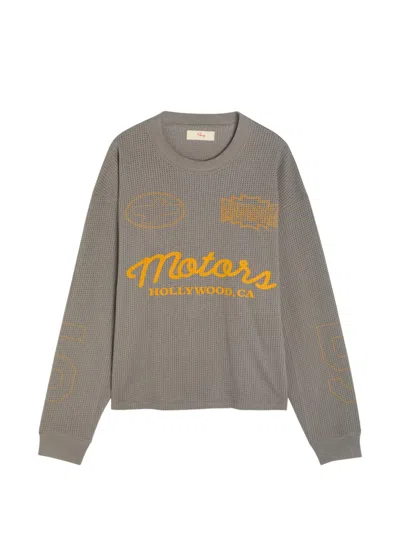 Cherry La Langarmshirt In Mesh-optik In Gray