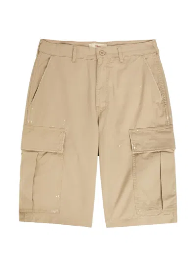 Cherry La Paint-splatter Cargo Shorts In Multi