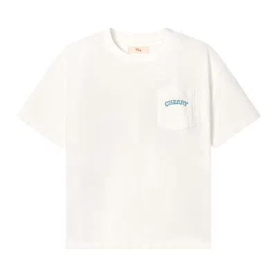 Pre-owned Cherry La Palamino Classic Pocket T-shirt 'vintage White/brown' | Men's Size L