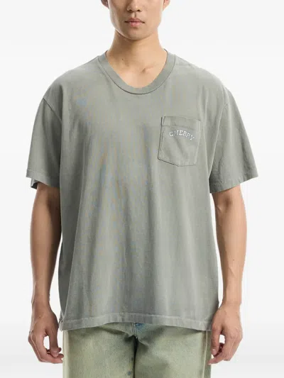 Cherry La Palamino Graphic-print Pocket T-shirt In Green