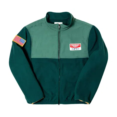 Pre-owned Cherry La Racing Zip Sherpa 'hunter Green' | Men's Size S