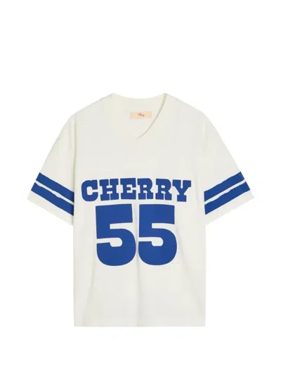 Cherry La T-shirt Mit V-ausschnitt In Multi