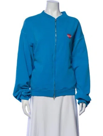Pre-owned Cherry Los Angeles Bomber Jacket In Blue
