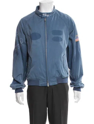 Pre-owned Cherry Los Angeles Bomber Jacket In Blue