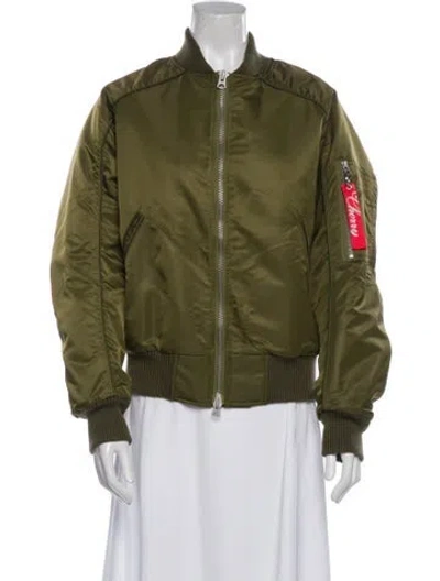 Pre-owned Cherry Los Angeles Bomber Jacket In Green