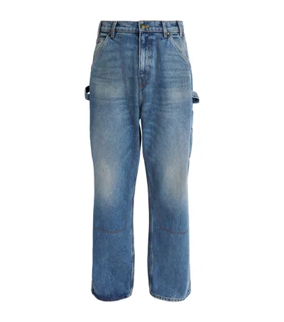 Cherry Los Angeles Carpenter Wide-leg Jeans In Blue