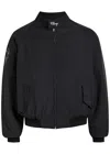 Cherry Los Angeles Championship Embroidered Shell Jacket In Black