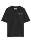 Cherry Los Angeles Cherry American Distressed Cotton T-shirt In Black
