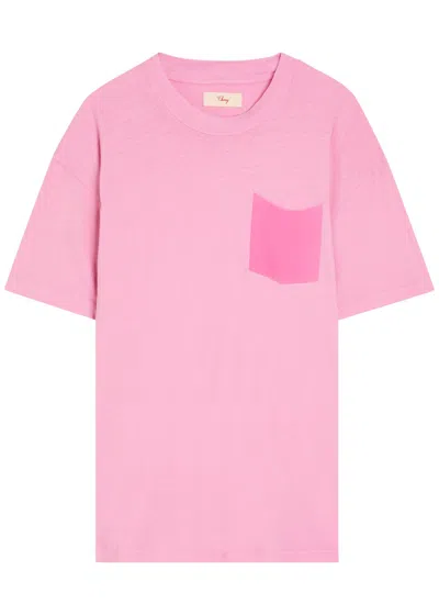 Cherry Los Angeles Cherry Country Printed Cotton T-shirt In Fuchsia