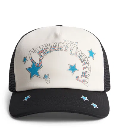 Cherry Los Angeles Cherry Country Trucker Cap In Black