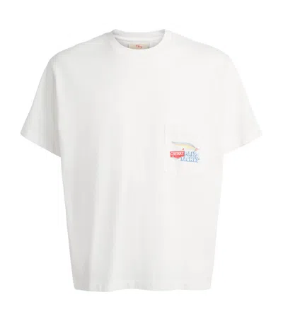 Cherry Los Angeles Cotton Boxy Marlin T-shirt In White