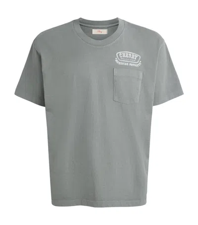 Cherry Los Angeles Cotton Cape Canaveral T-shirt In Gray