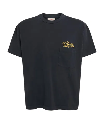 CHERRY LOS ANGELES COTTON FIVE STAR PRINT T-SHIRT