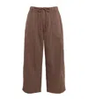 Cherry Los Angeles Cotton Herringbone Parachute Trousers In Brown