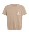 Cherry Los Angeles Cotton Hollywood Print T-shirt In Neutral